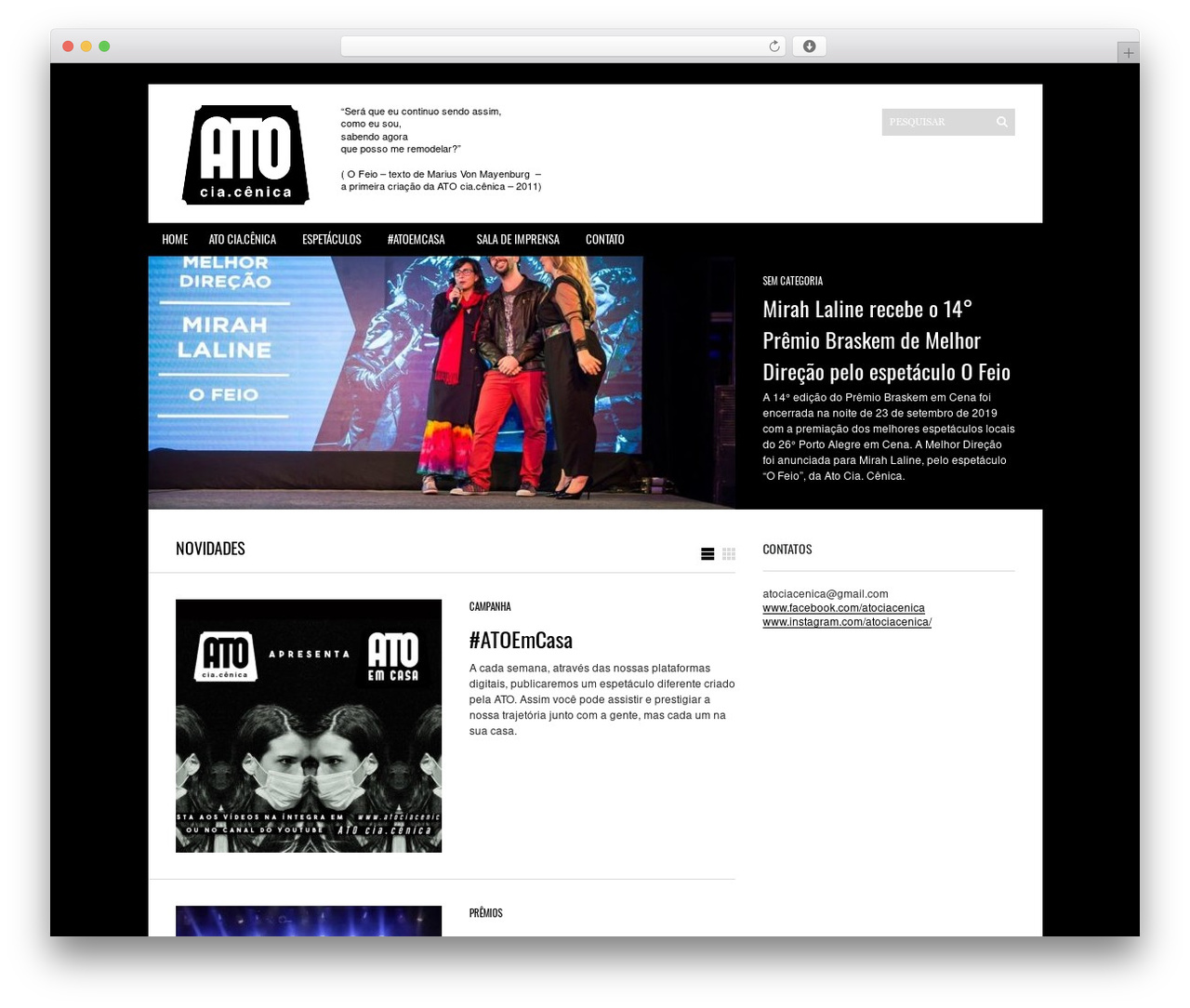 WordPress theme Sight - atociacenica.com WordPress theme Sight - atociacenica.com