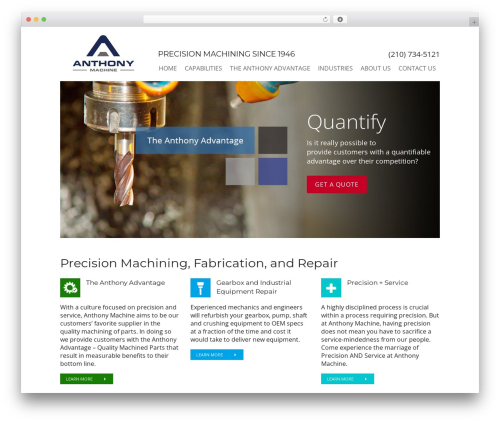 Anthony Machine WordPress shop theme - anthonymachine.com