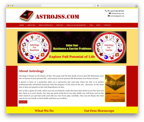 Astro JSS Theme WordPress theme - astrojss.com