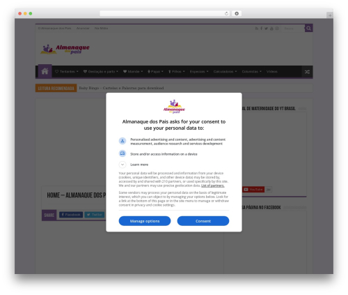 Best WordPress theme Sahifa - almanaquedospais.com.br