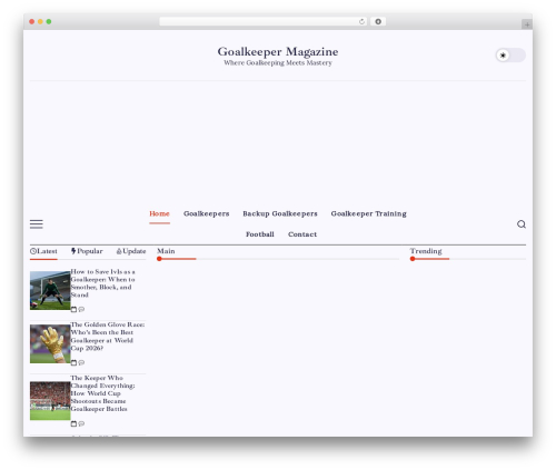 Blogsy WordPress blog theme - goalkeepermagazine.com Blogsy WordPress blog theme - goalkeepermagazine.com