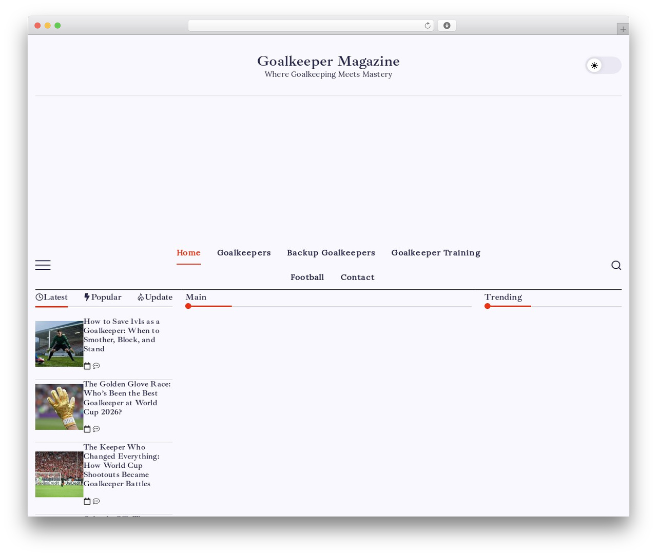 Blogsy WordPress blog theme - goalkeepermagazine.com Blogsy WordPress blog theme - goalkeepermagazine.com