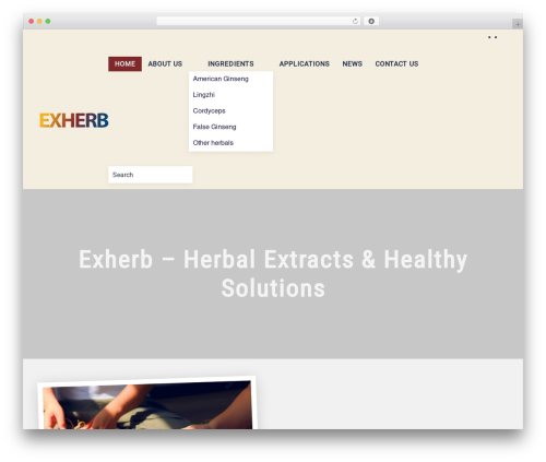 Exherb theme WordPress - exherb.com