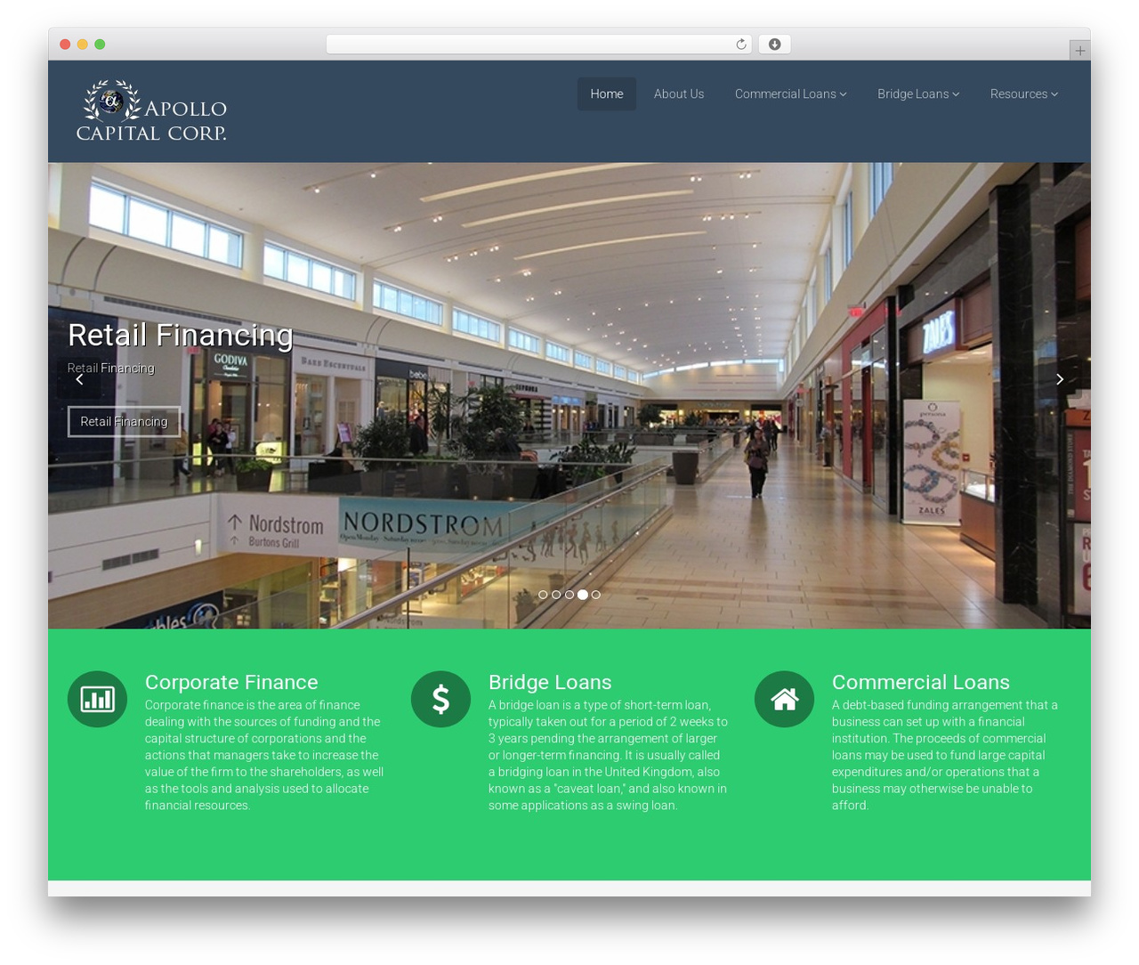 Flat Theme WordPress theme - apollocapitalcorp.com