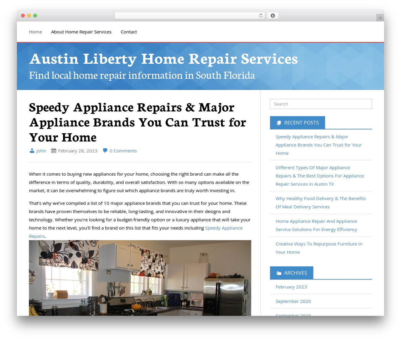 Follet theme WordPress - austinliberty.org