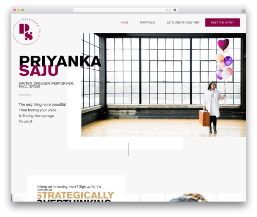 Hello Elementor WordPress theme - priyankasaju.com