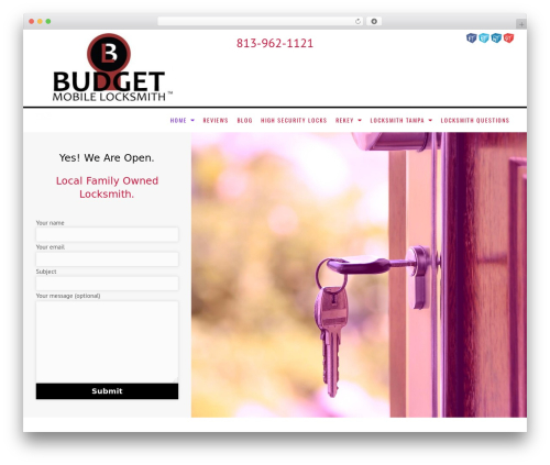 ManiaFramework WordPress website theme - budget-mobile-locksmith.com