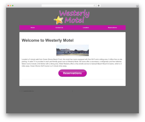 Responsive Pro WordPress theme design - westerlymotel.com
