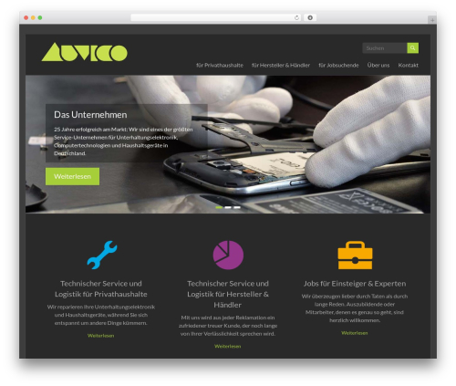 Spacious WordPress theme - auvico.tv