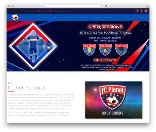 Theme WordPress Hello Elementor - pattayafootball.com