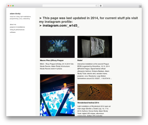 Touchfolio theme WordPress - adam.siroky.sk