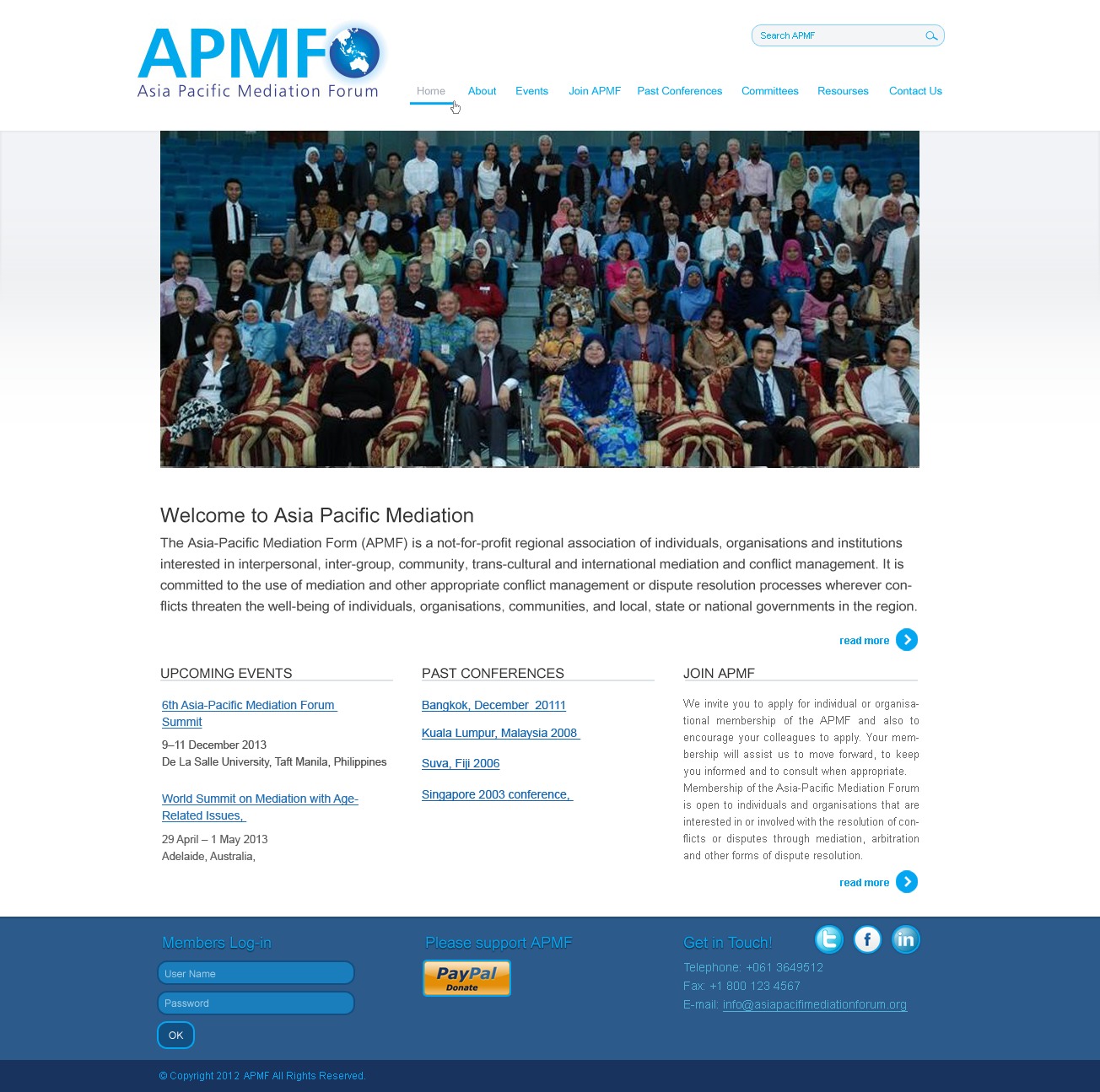 WordPress theme apmf