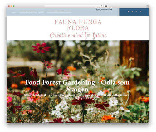 WordPress theme Divi - faunafungaflora.com