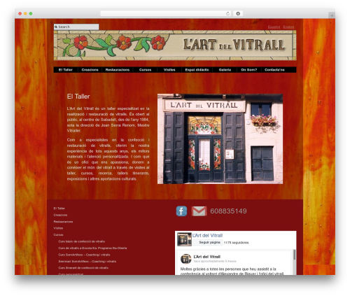 WordPress theme Modularity Lite - artdelvitrall.com