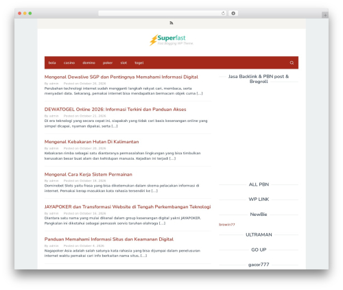 WordPress theme Superfast - okaoka.net