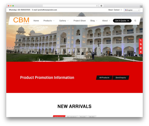 WordPress theme UPBest - championbm.com