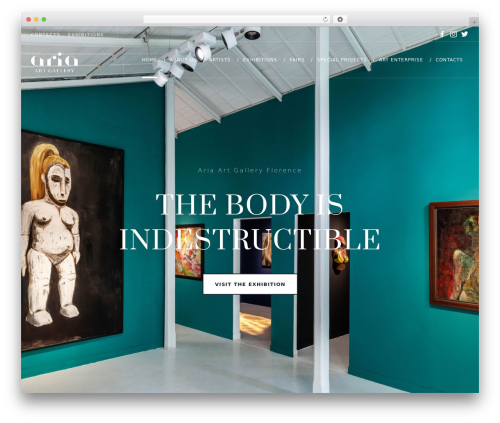 Aria WordPress theme - ariaartgallery.com