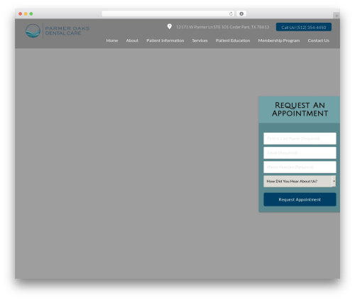 DoctorGenius Framework theme WordPress - parmeroaksdental.com