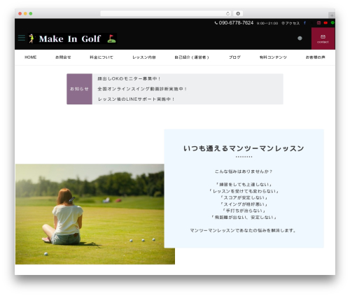 Emanon Premium best WordPress theme - golfnokiwami.com