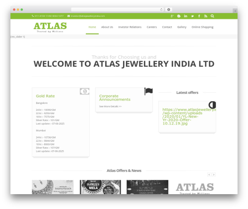 Expose Folio WordPress theme - atlasjewelleryindia.com
