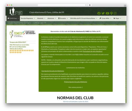 Flat Bootstrap WordPress theme download - atletismoelfaroalfas.es