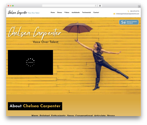 Genesis WordPress theme - chelseacarpentervo.com