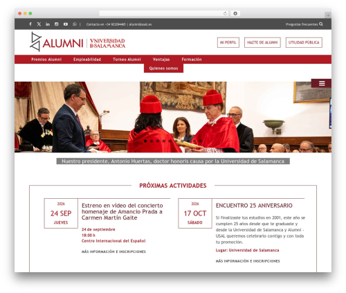 Klein WordPress theme - alumni.usal.es