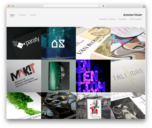 Koi WordPress theme - antoine-vivier.com