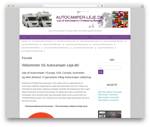 Magazine Premium WordPress theme - autocamper-leje.dk