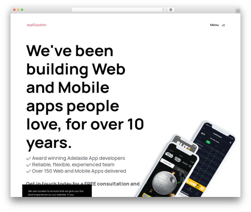 Mogi best WordPress theme - appliquette.com.au