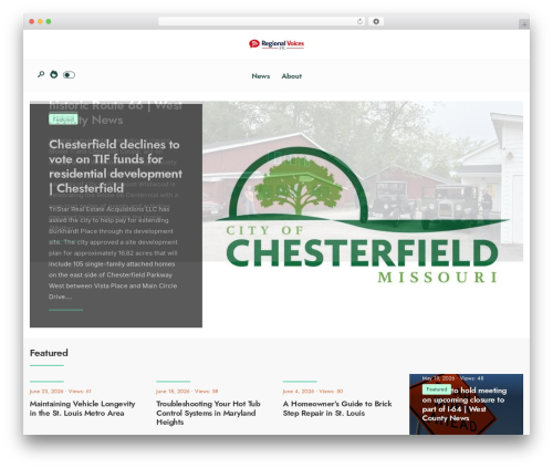 Newsource newspaper WordPress theme - regionalvoices.org