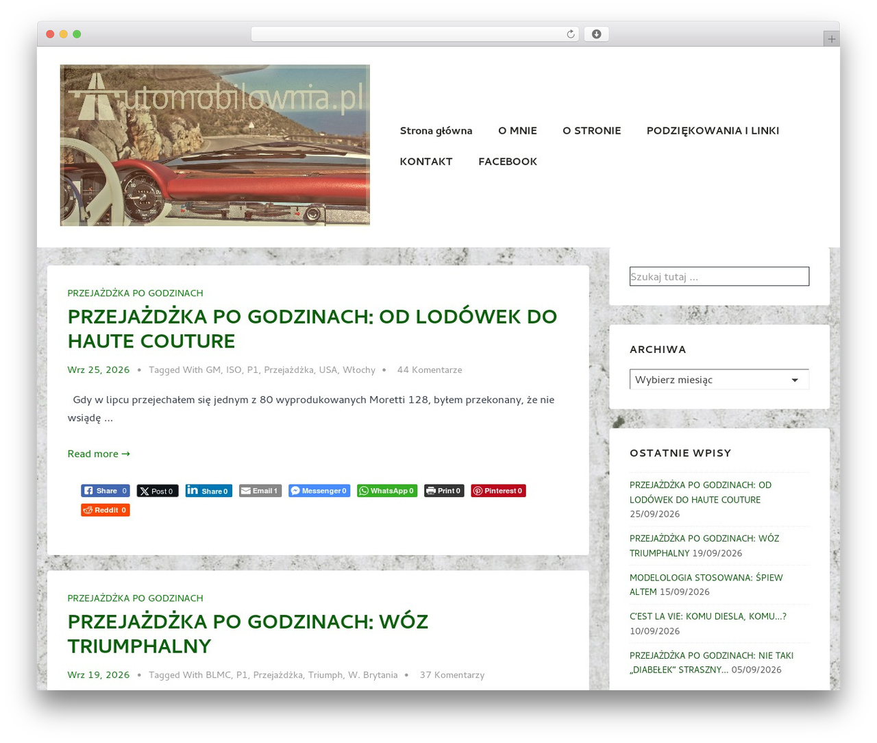 Responsive WordPress theme - automobilownia.pl