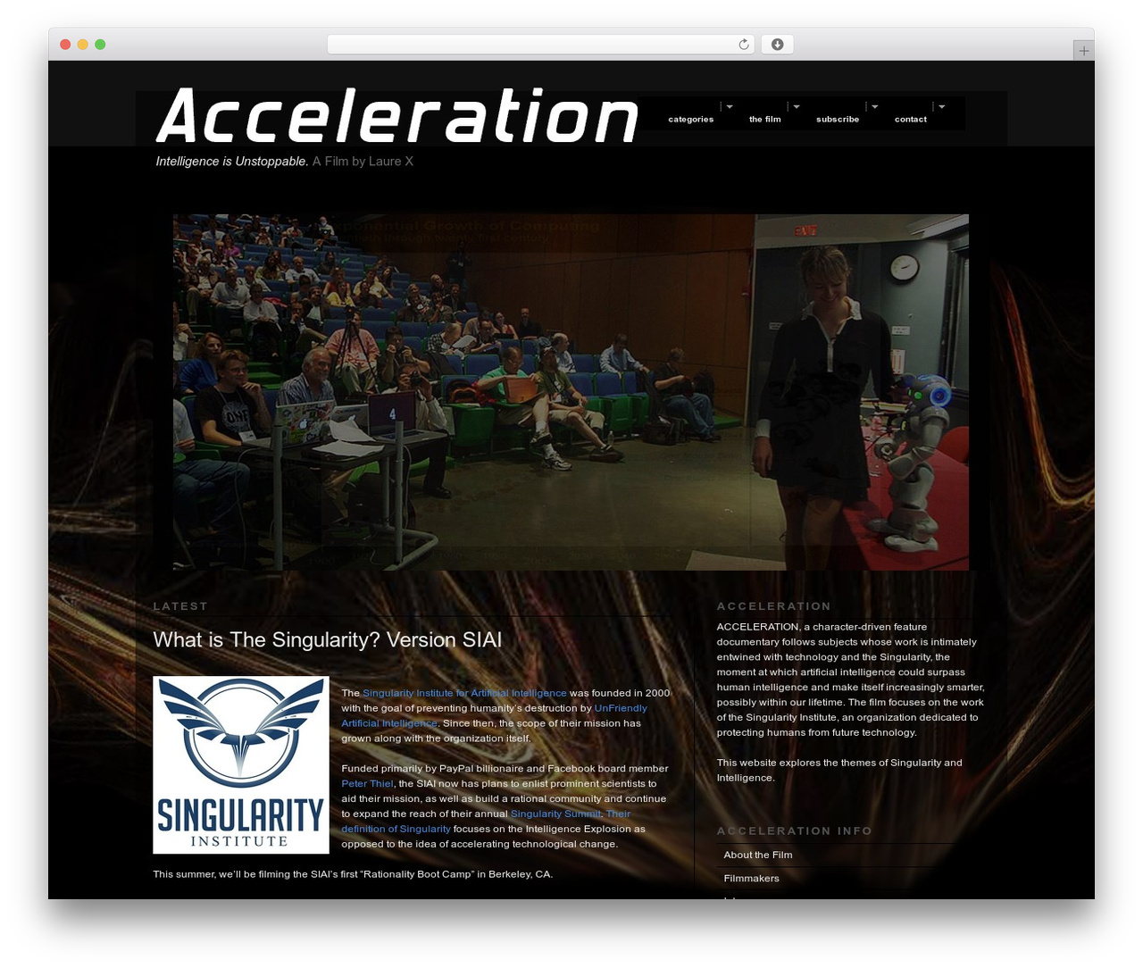 Theme WordPress Modularity Lite - accelerationthemovie.com
