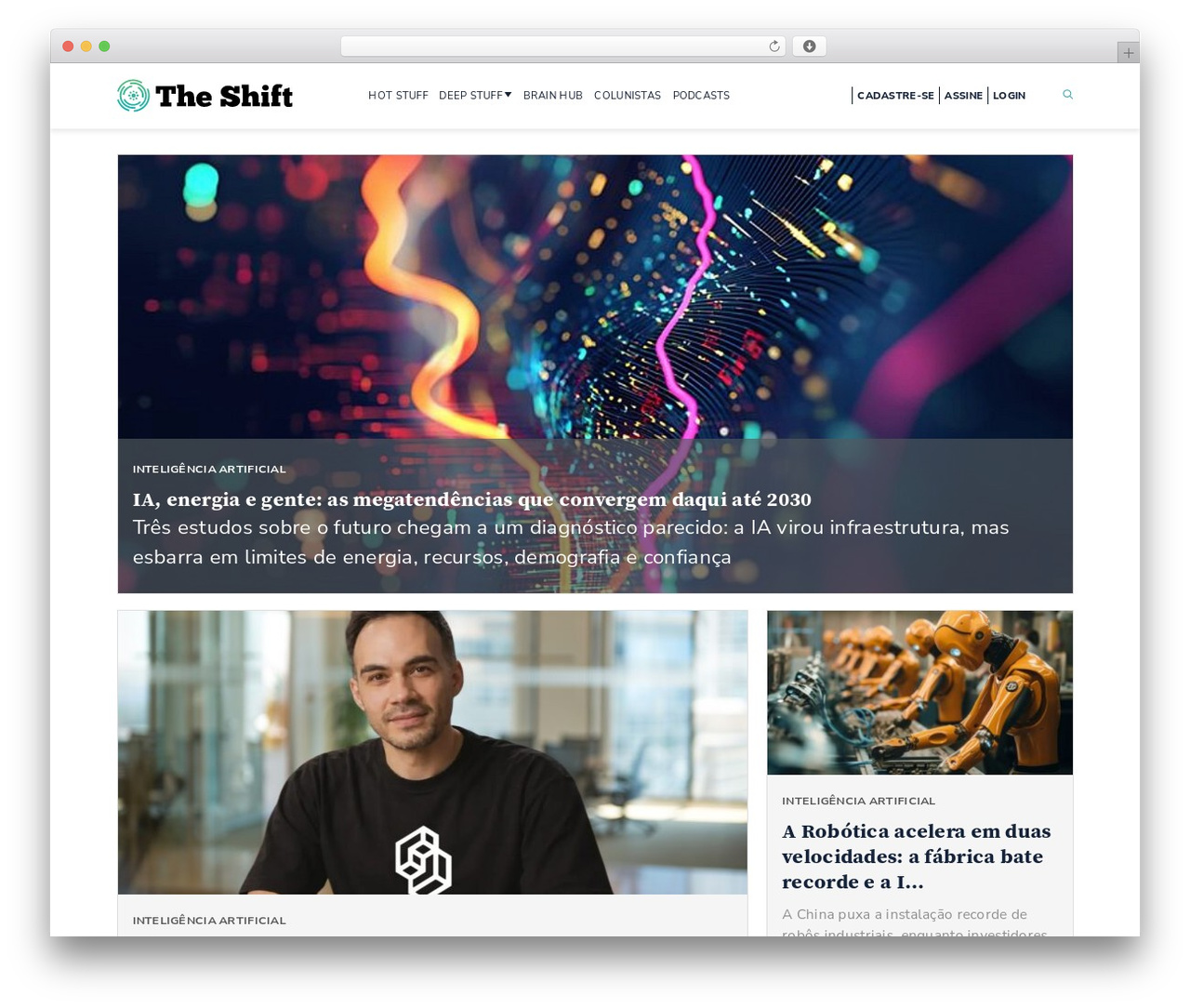The Shift theme WordPress - theshift.info