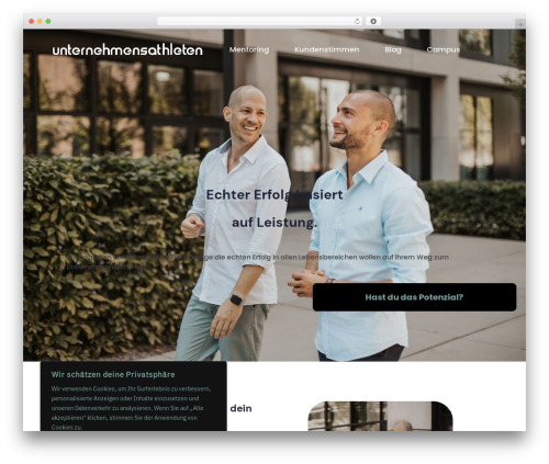 ThemeBuilder Theme WordPress theme - unternehmensathleten.com