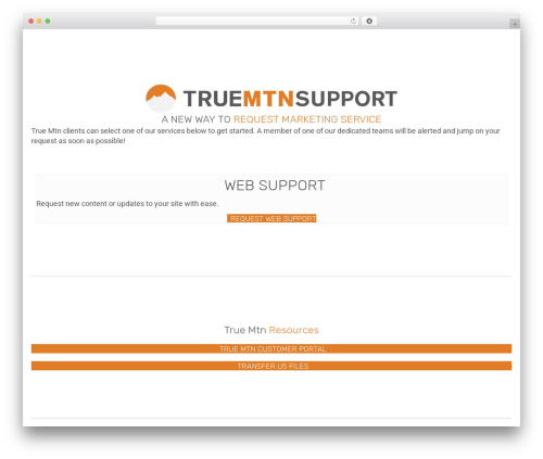 WordPress theme Beaver Builder Theme - truemtnsupport.com