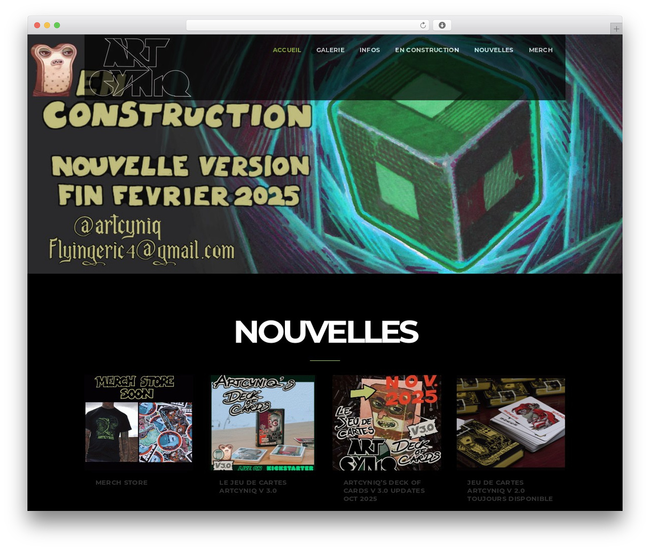 WordPress website theme Inside Theme - artcyniq.com