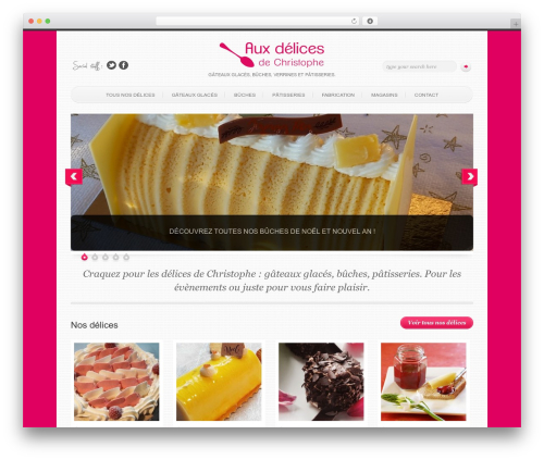 WordPress website theme SimplenBright - auxdelicesdechristophe.com
