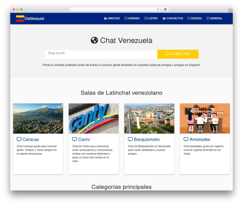 WP Chat WordPress theme - chatvenezuela.net
