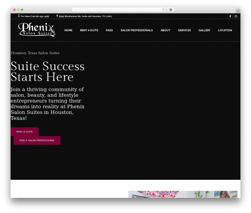 WP theme Coiffeur - phenixsalonsuiteshouston.com
