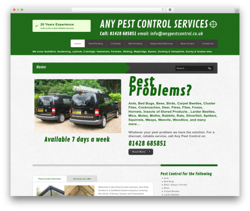 apogee WordPress theme - anypestcontrol.co.uk