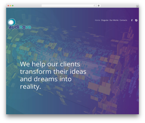 Cherry parallax WordPress plugin - audinova.pt