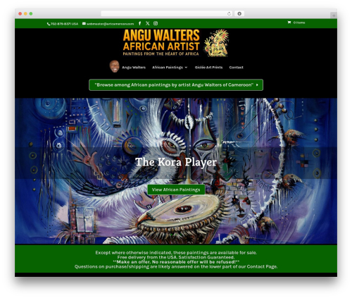 Divi WordPress theme - artcameroon.com