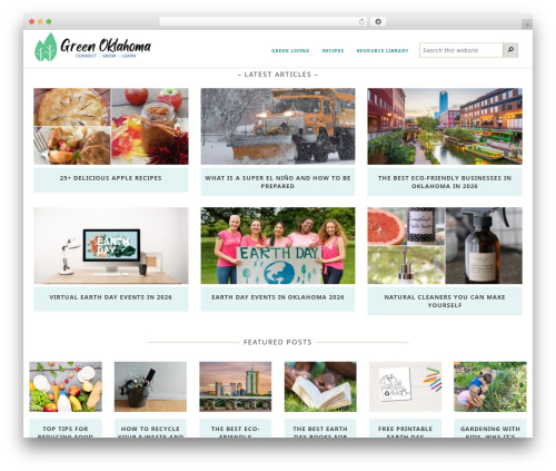 Genesis WordPress theme - greenokla.com