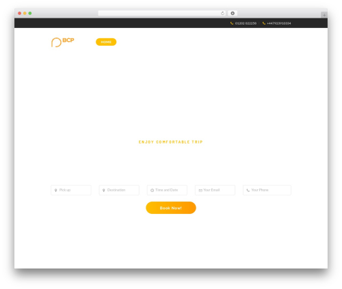 GetCab WP theme - bcptaxi.co.uk