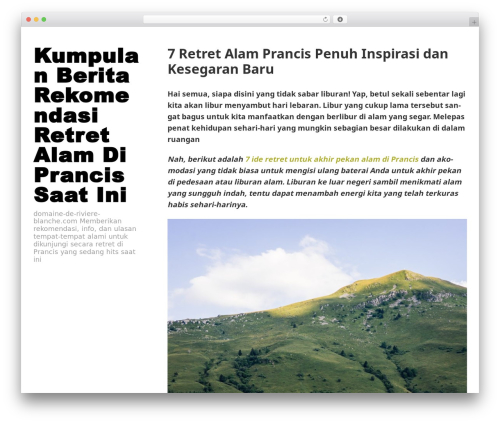 Openness free WordPress theme - domaine-de-riviere-blanche.com