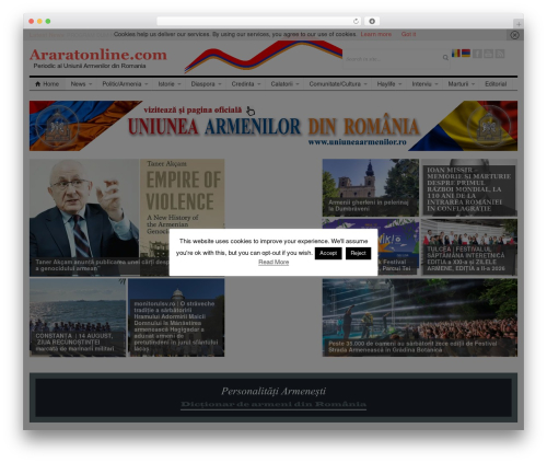 patterns WordPress page theme - araratonline.com