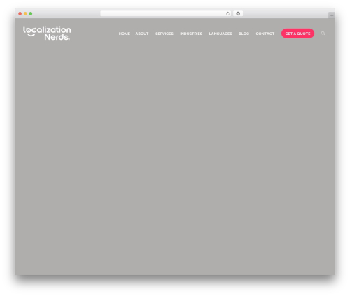 Sequoia WordPress theme - localization-nerds.com