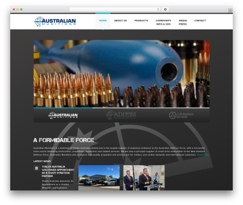 SmartStart WP - Responsive HTML5 Theme WordPress page theme - australian-munitions.com.au