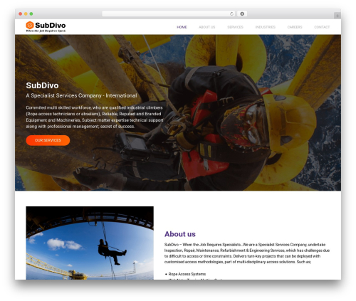 Subdivo WordPress theme - ssc-intl.com